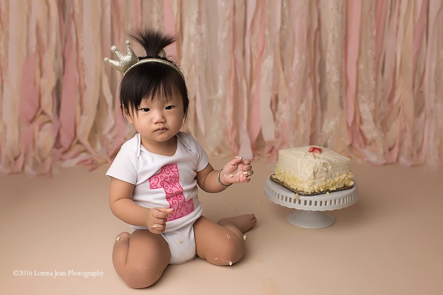 first bithday portrait session